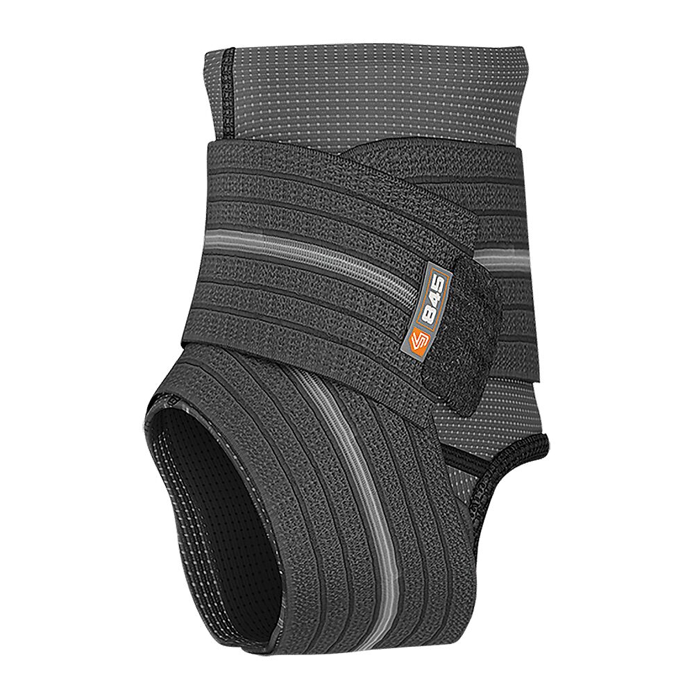 845-BK_Ankle Sleeve w Compression Wrap Support Black_Main.png