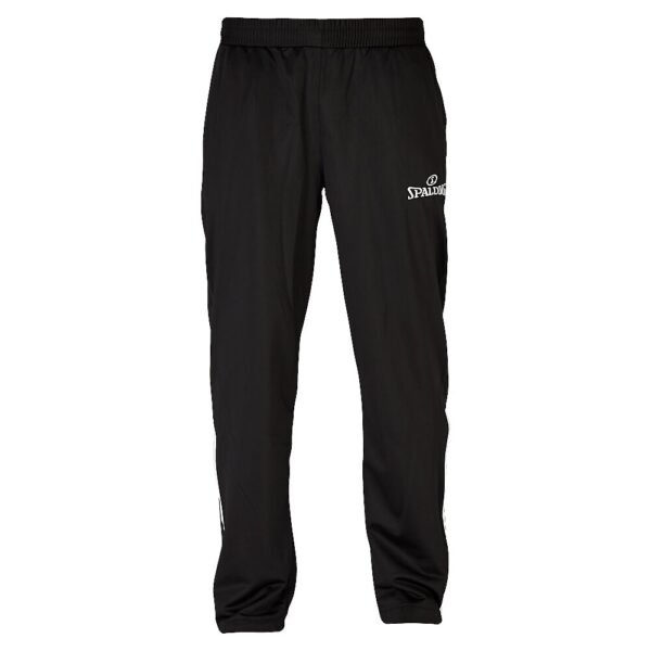 300502101-BKWH_Team Warm Up Pants Black-White_Front.png