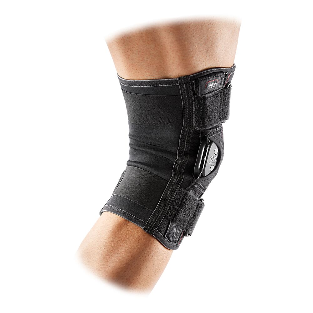 429R-BK_Knee Brace With Polycentric Hinges Black_Back.png