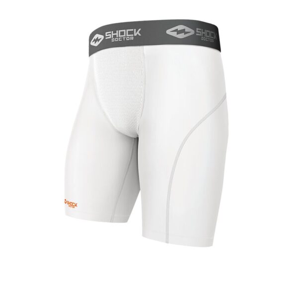 220-WH_Compression Short with Cup Pocket White_Main.png