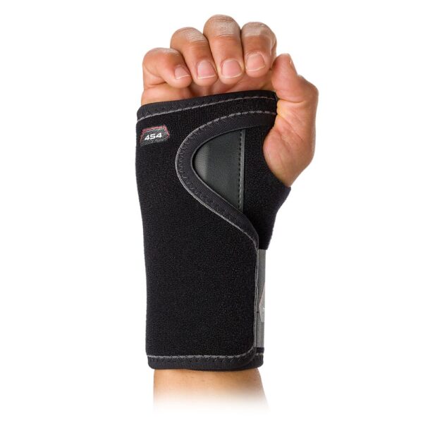 454R-BK_Wrist Brace Adjustable Black_Back.png