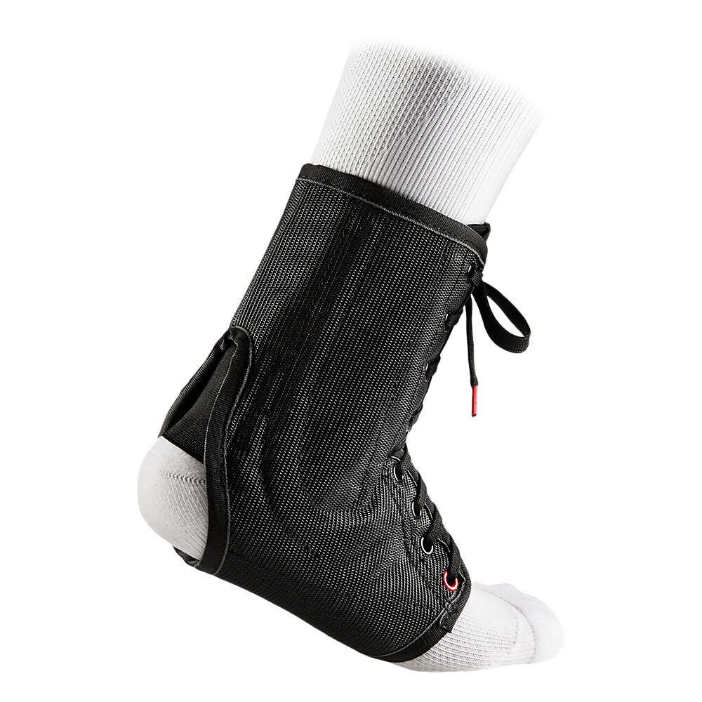 199R-BK_Ankle Brace Lace-up With Stays Black_Back.png