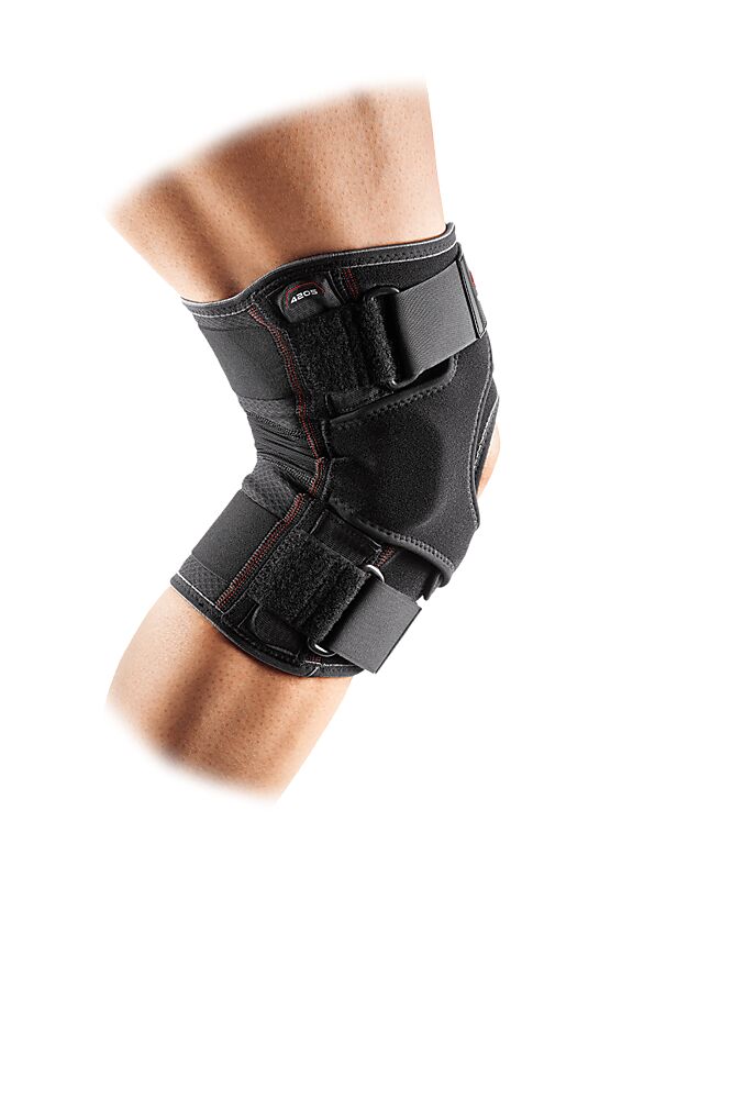 4205R-BK_VOW Knee Wrap With Hinges And Straps Black_Back.png