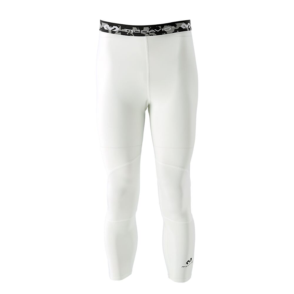 10020R-WH_Compression 3-4 Tight With Dual Layer Knee Support White_Main.png
