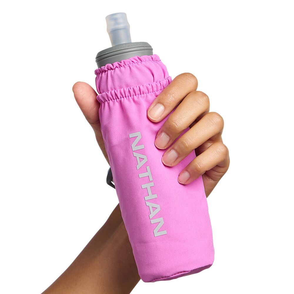 70720N-20298_Pinnacle 14oz Soft Flask Fuchsia-Reflective Silver_onBody 1.png