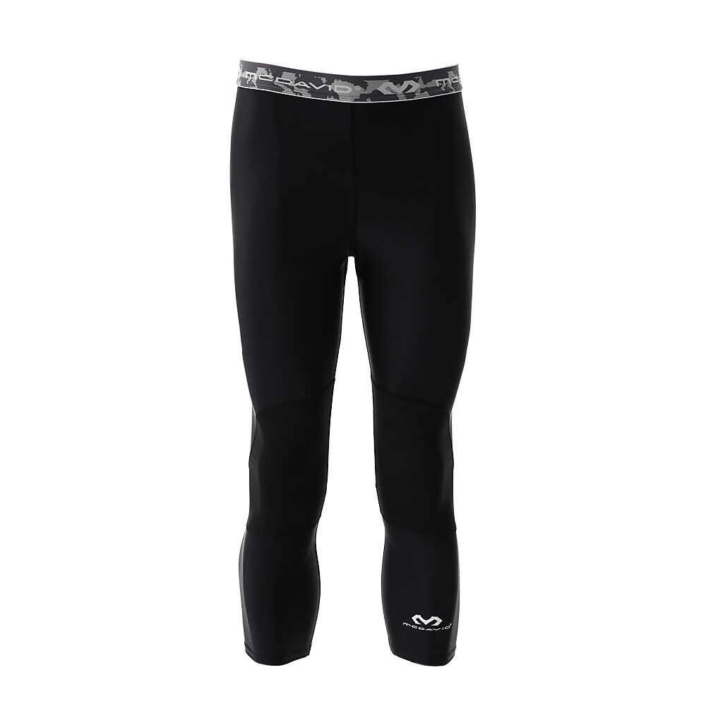 10020R-BK_Compression 3-4 Tight With Dual Layer Knee Support Black_Main.png