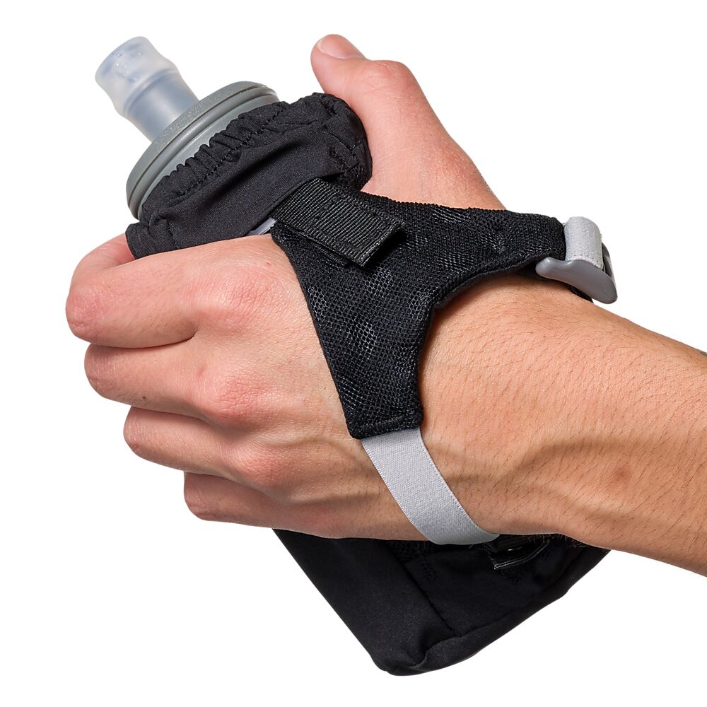 70700N-00010_Pinnacle 18oz Soft Flask Black-Reflective Silver_onBody 1.png