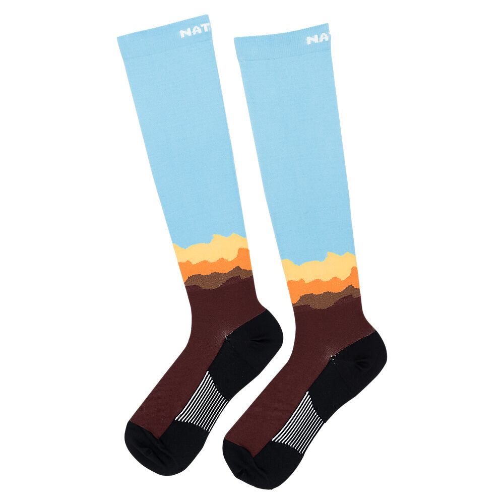 10680N-30073_Adventure Speed Compression OTC Socks Desert Sunset_flat-1.png