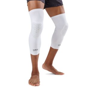 22080R-WHGR_HEX Viz Knee Sleeve Pair Black-White_Main.png