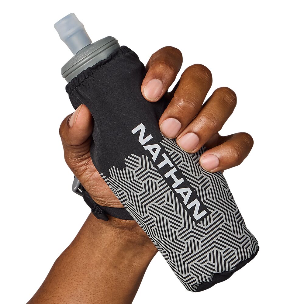 71040N-00320_Hypernight Pinnacle 14 oz Soft Flask Black-Hex Print_onBody 1.png