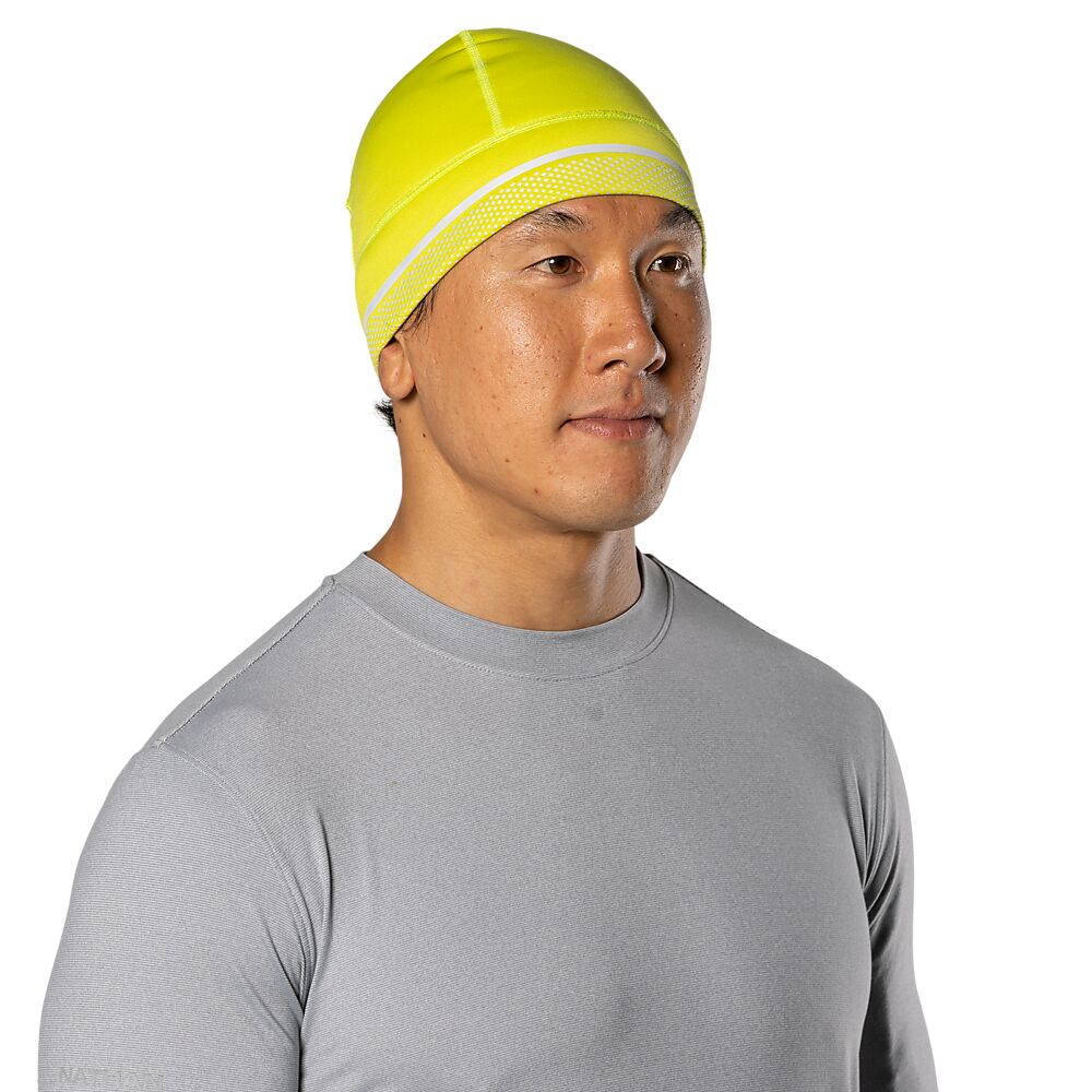 10400N-40044_HyperNight Reflective Beanie Hi Vis Yellow-Geo Print_onBody 3.png