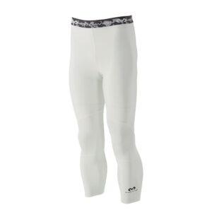 10020R-WH_Compression 3-4 Tight With Dual Layer Knee Support White_Side.png