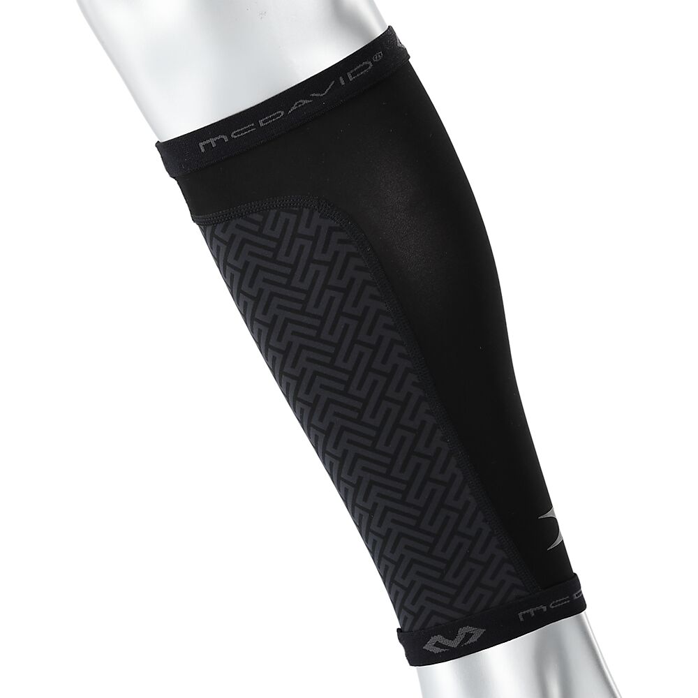 X609R-BK_X-Fitness Dual Layer Compression Calf Sleeves Black_Main.png