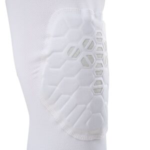 22460R-WHGR_HEX Viz Knee Sleeve Pair Yth White-Grey_Detail 1.png