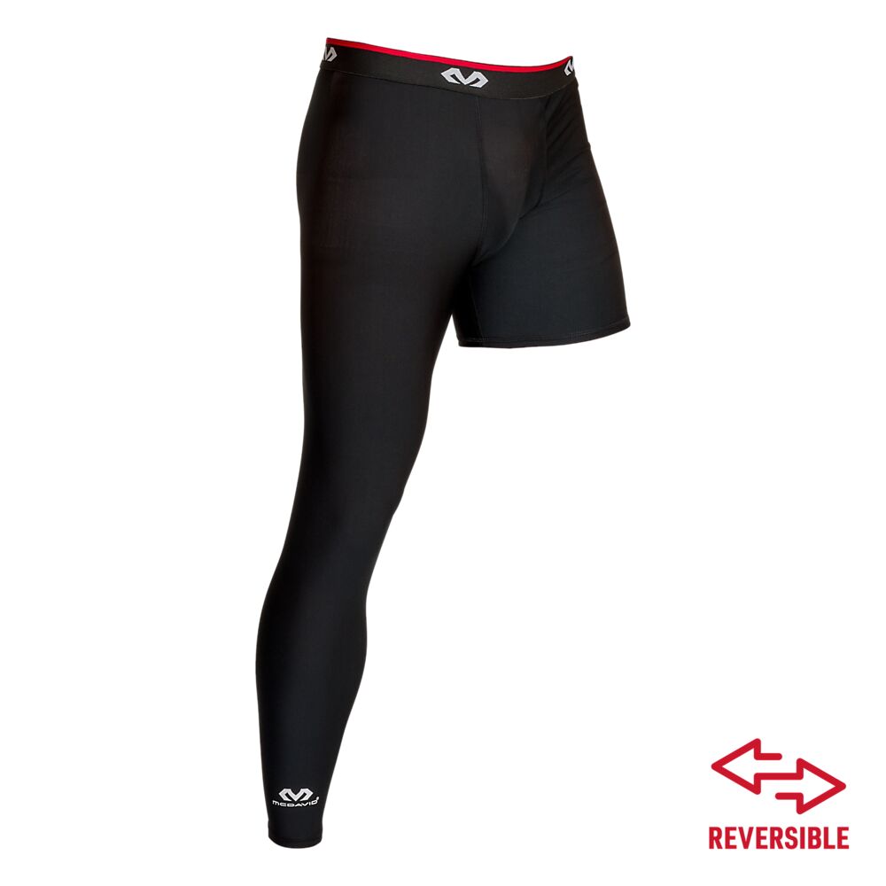 10700R-BK_One Legged 3:4 Compression Tight Black_Front.png