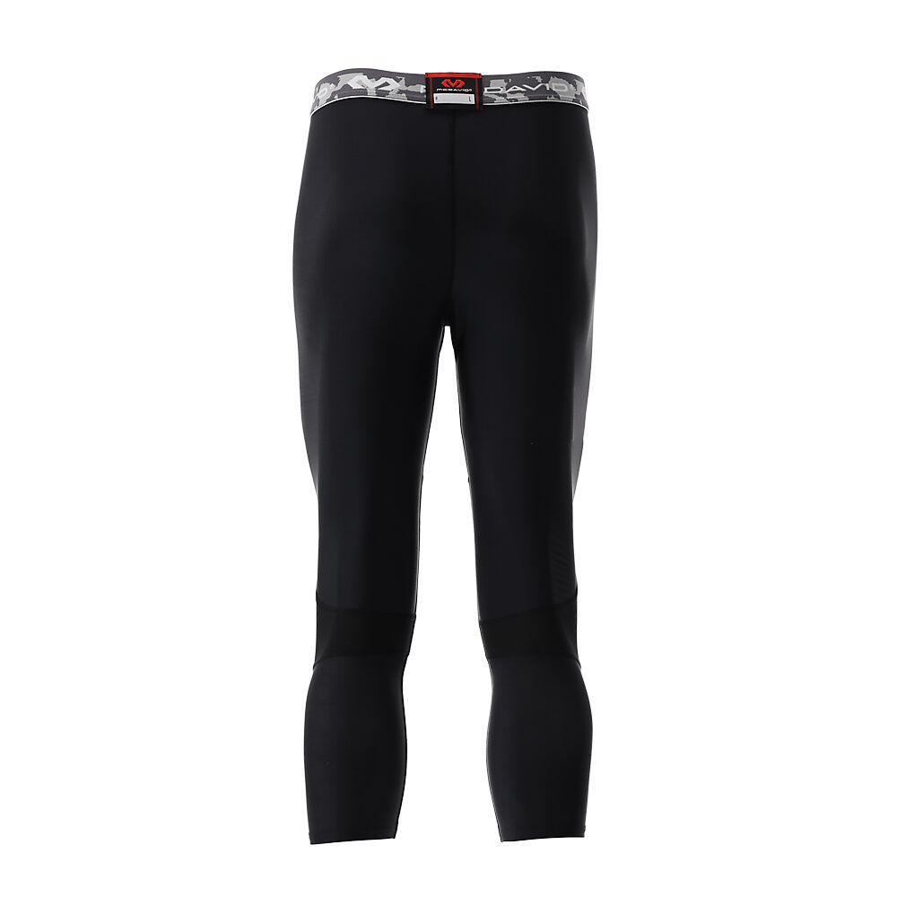 10020R-BK_Compression 3-4 Tight With Dual Layer Knee Support Black_Back.png
