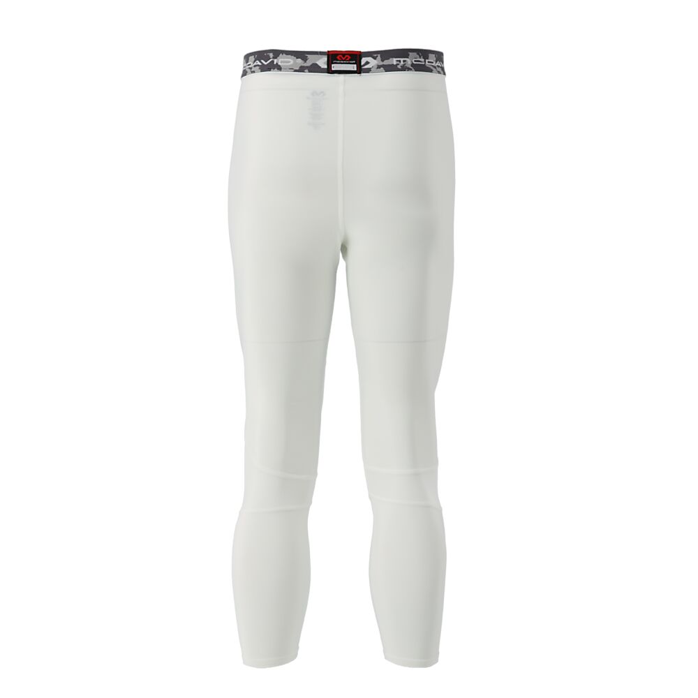 10020R-WH_Compression 3-4 Tight With Dual Layer Knee Support White_Back.png