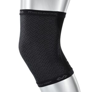 X605R-BK_X-Fitness Dual Layer Compression Knee Sleeves Black_Side left.png