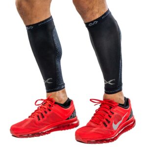 X609R-BK_X-Fitness Dual Layer Compression Calf Sleeves Black_onBody.png