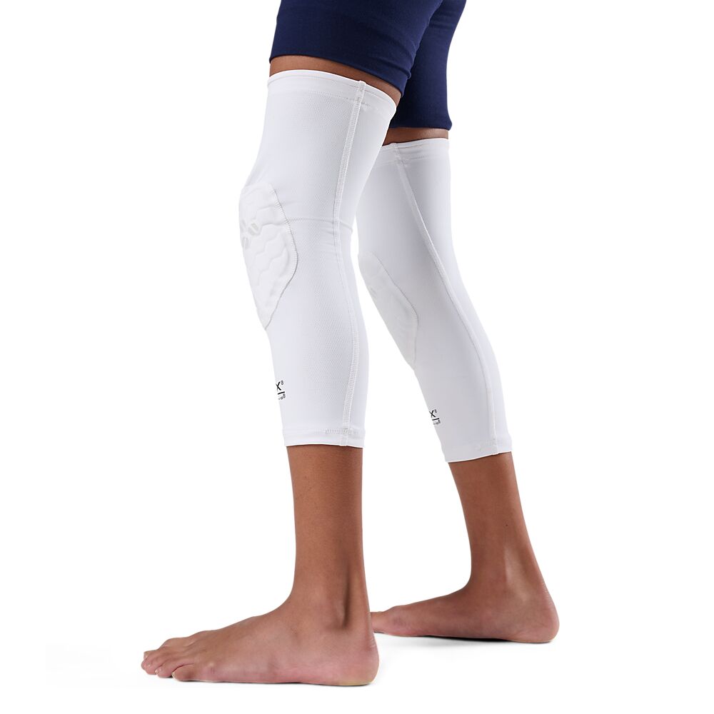 22460R-WHGR_HEX Viz Knee Sleeve Pair Yth White-Grey_Side.png
