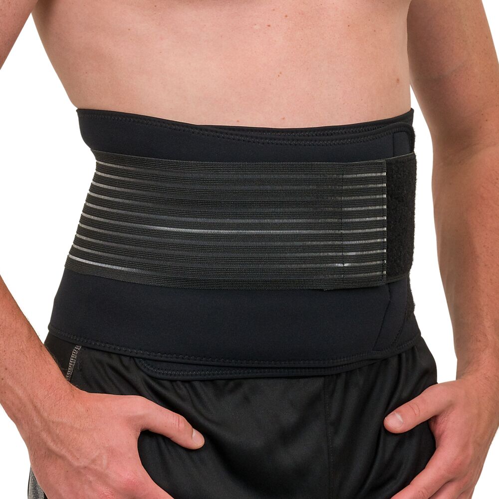 30890R-BK_Back Support w Hot-Cold Pack Black_Front.png