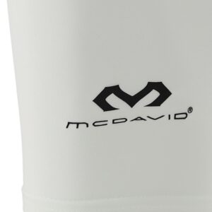 10020R-WH_Compression 3-4 Tight With Dual Layer Knee Support White_Detail.png