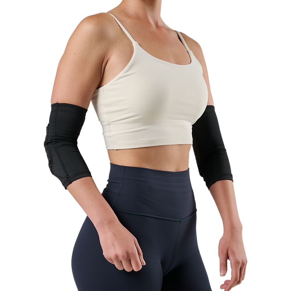 22140R-BKGR_HEX Viz knee-Elbow Pad Pair Black-Grey_onBody 3.png