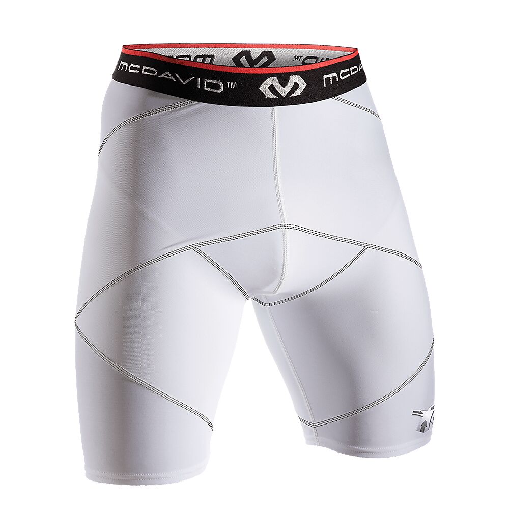 8200R-WH_Cross Compression Shorts With Hip Spica White_Main.png