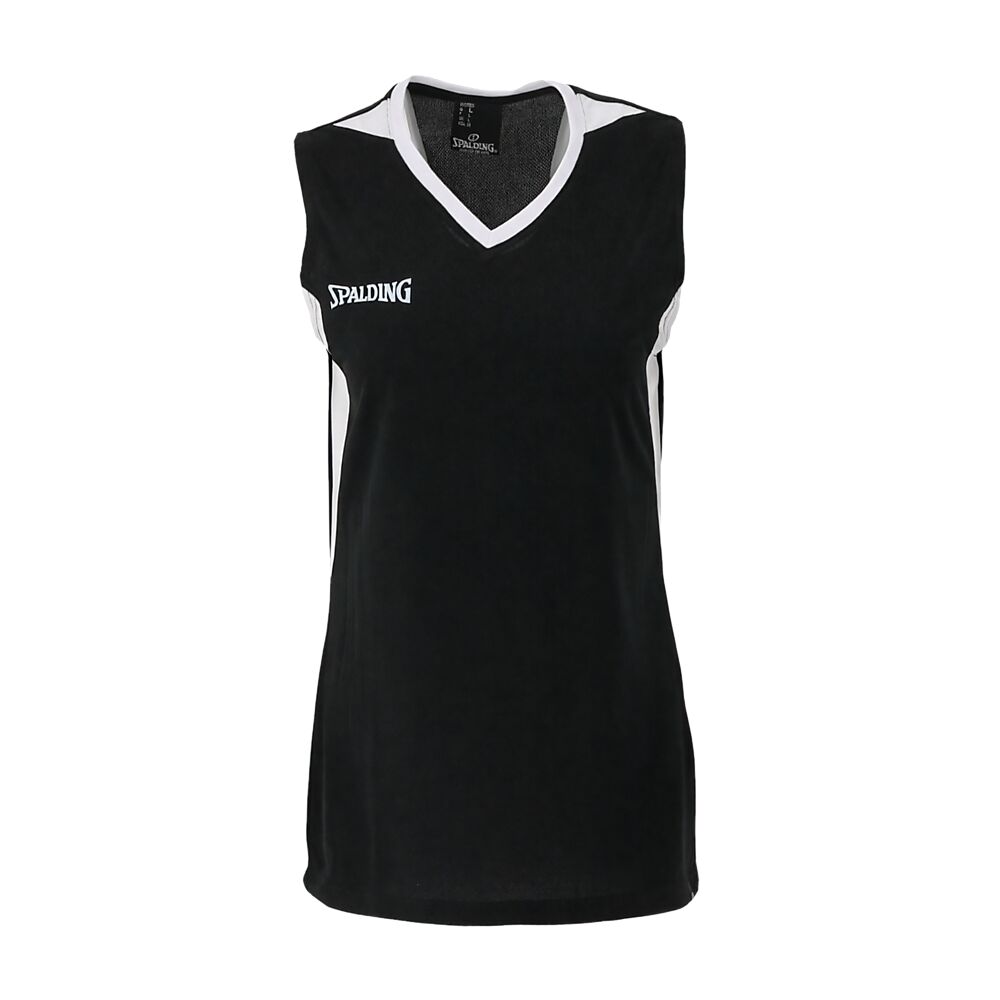 SP25015110-BKWH_Motion Sleeveless Shirt Women Black-White_Front.png