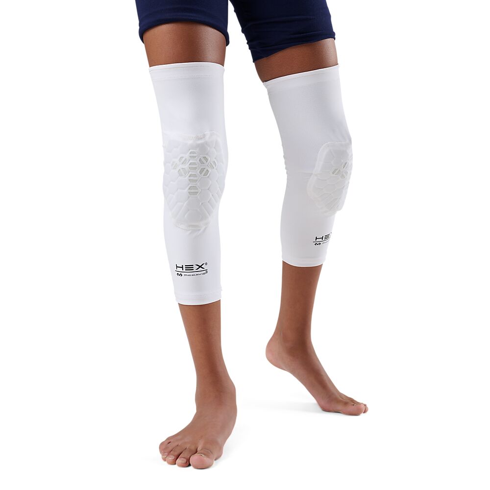 22460R-WHGR_HEX Viz Knee Sleeve Pair Yth White-Grey_Main.png