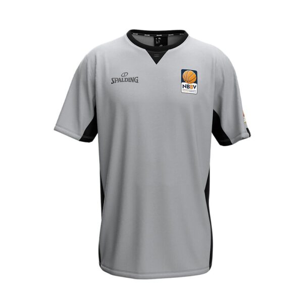 Spalding Referee Shirt – NBBV - Grey/Black